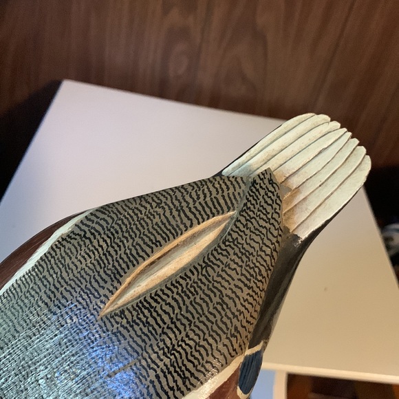 Wood hand painted duck decor - Picture 5 of 7